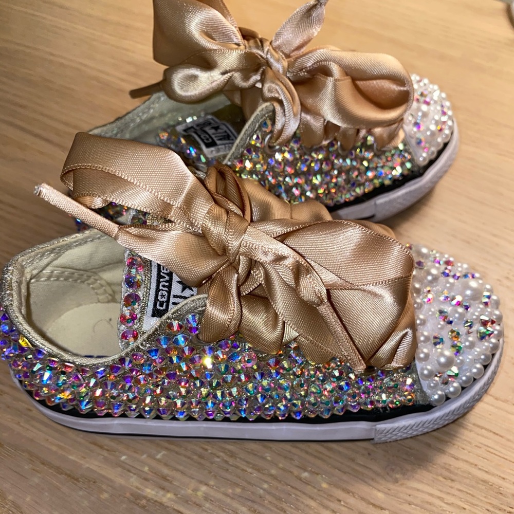 Custom Crystal Chuck Taylors